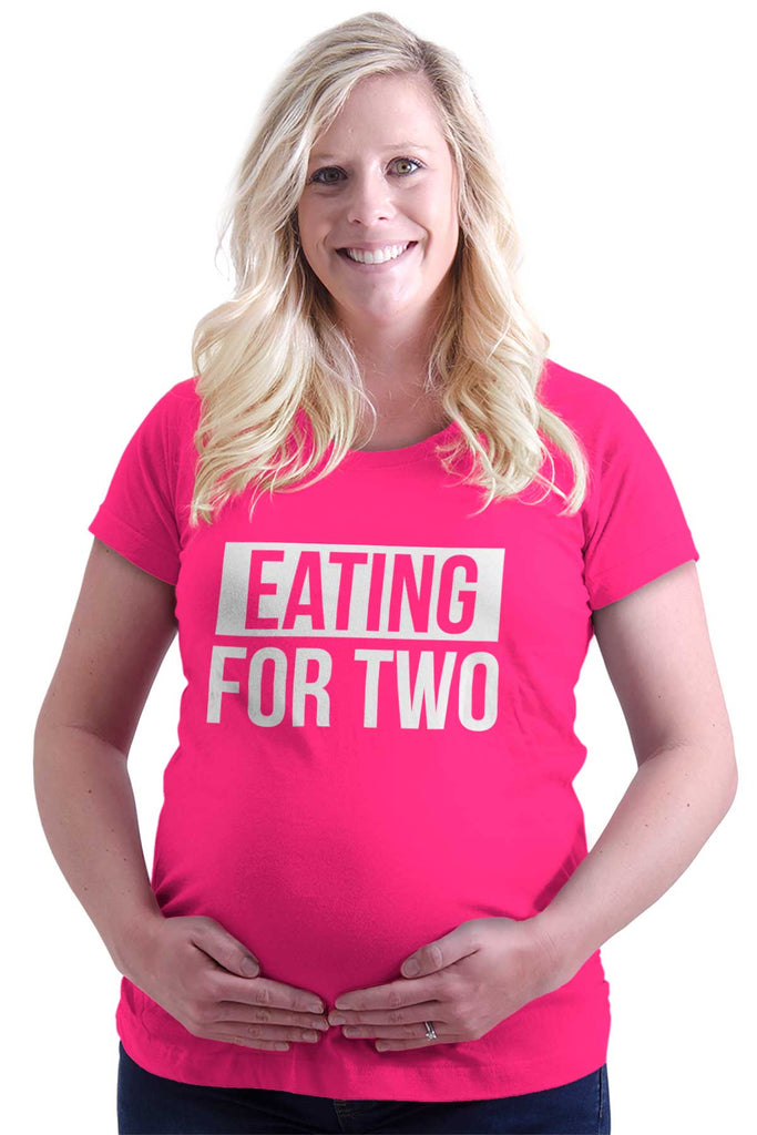 Eating For Two Maternity T-Shirt-Direct To Garment Print-Brisco Baby