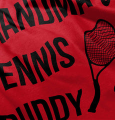 Grandma's Tennis Buddy Romper Bodysuit-Direct To Garment Print-Brisco Baby