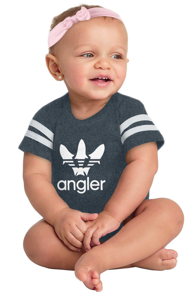 Angler Football Bodysuit-Direct To Garment Print-Brisco Baby
