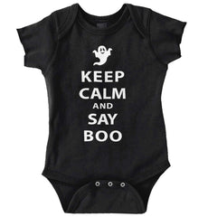 Say Boo Romper Bodysuit-Direct To Garment Print-Brisco Baby