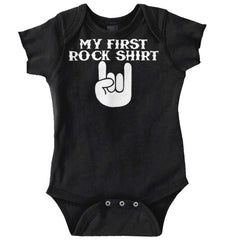 Rock Shirt Romper Bodysuit-Direct To Garment Print-Brisco Baby