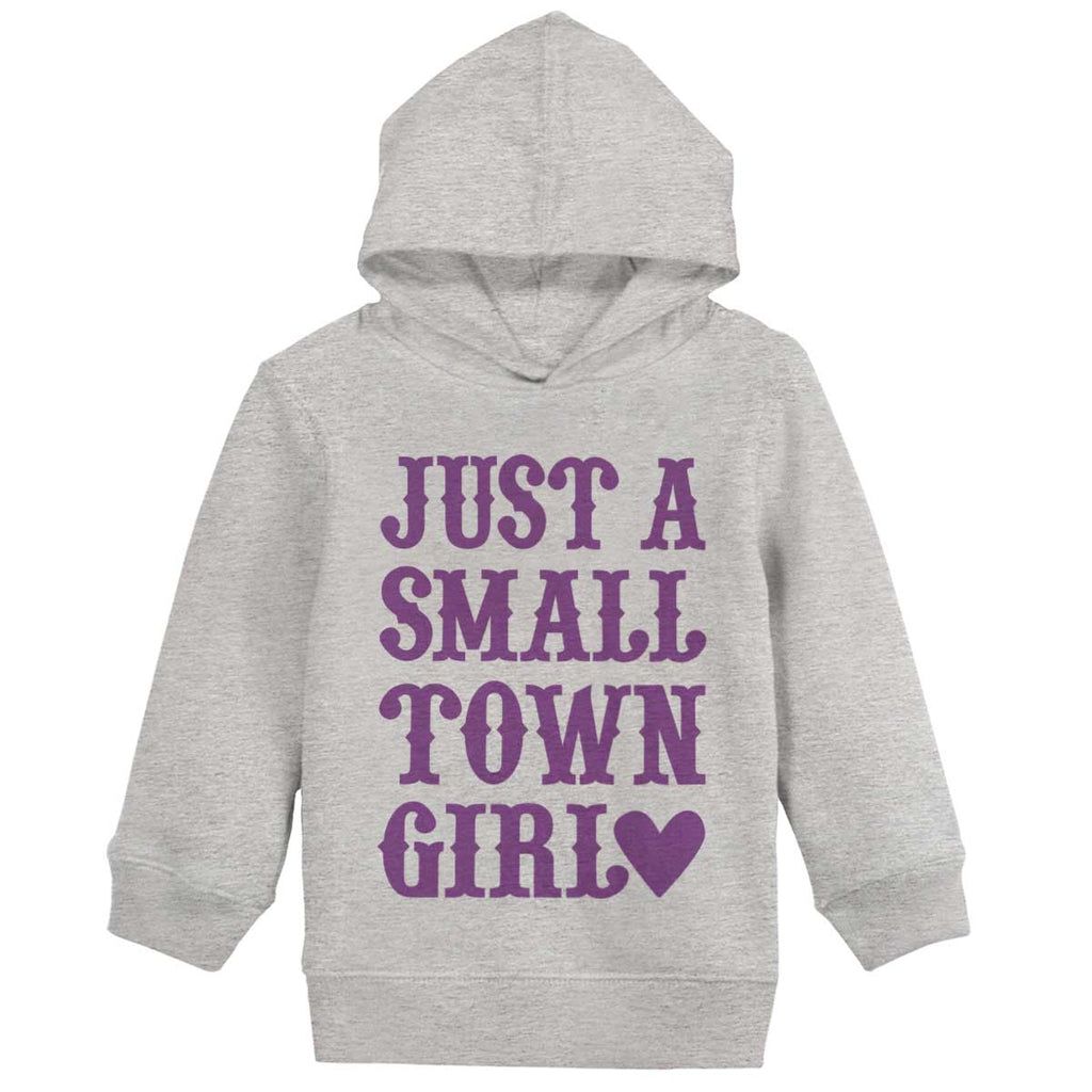 Small Town Girl Toddler Pullover Hoodie-Direct To Garment Print-Brisco Baby