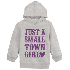 Small Town Girl Toddler Pullover Hoodie-Direct To Garment Print-Brisco Baby