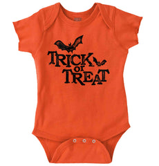 Trick or Treat Bats Romper Bodysuit-Direct To Garment Print-Brisco Baby