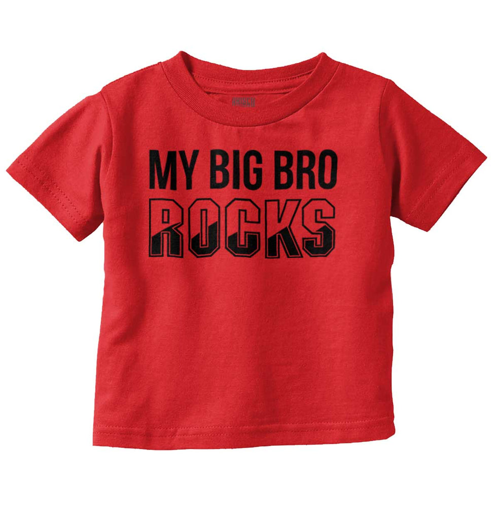 My Big Bro Rocks Infant Toddler T Shirt-Direct To Garment Print-Brisco Baby