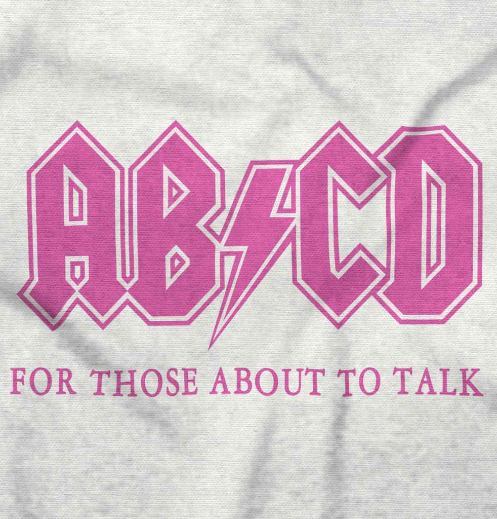 AB CD Toddler Ruffle Bottom Tee-Direct To Garment Print-Brisco Baby