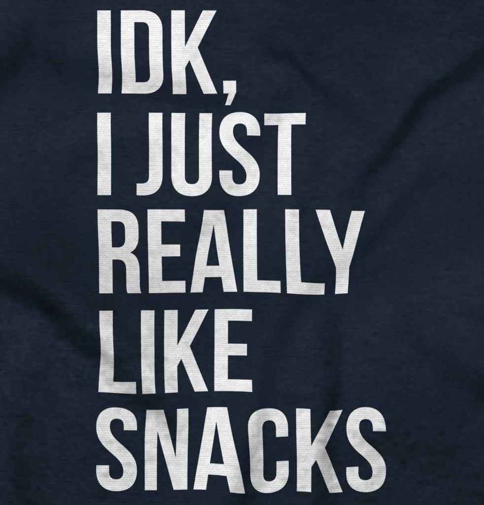 Really Like Snacks Ringer Romper Bodysuit-Direct To Garment Print-Brisco Baby