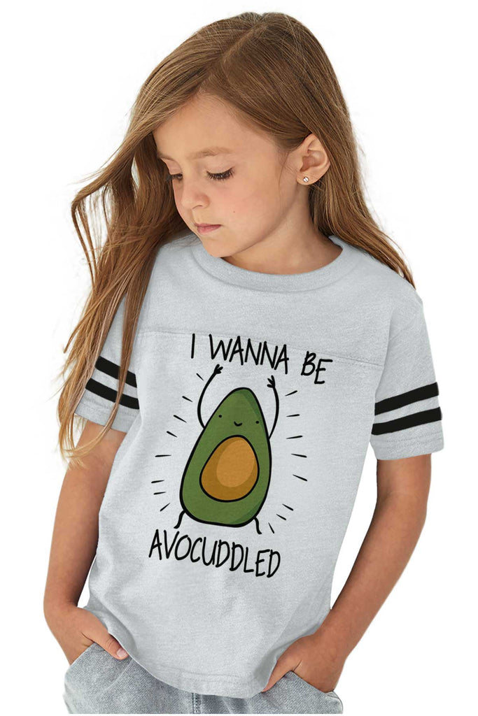 Avocuddled Toddler Football Jersey Tee-Direct To Garment Print-Brisco Baby