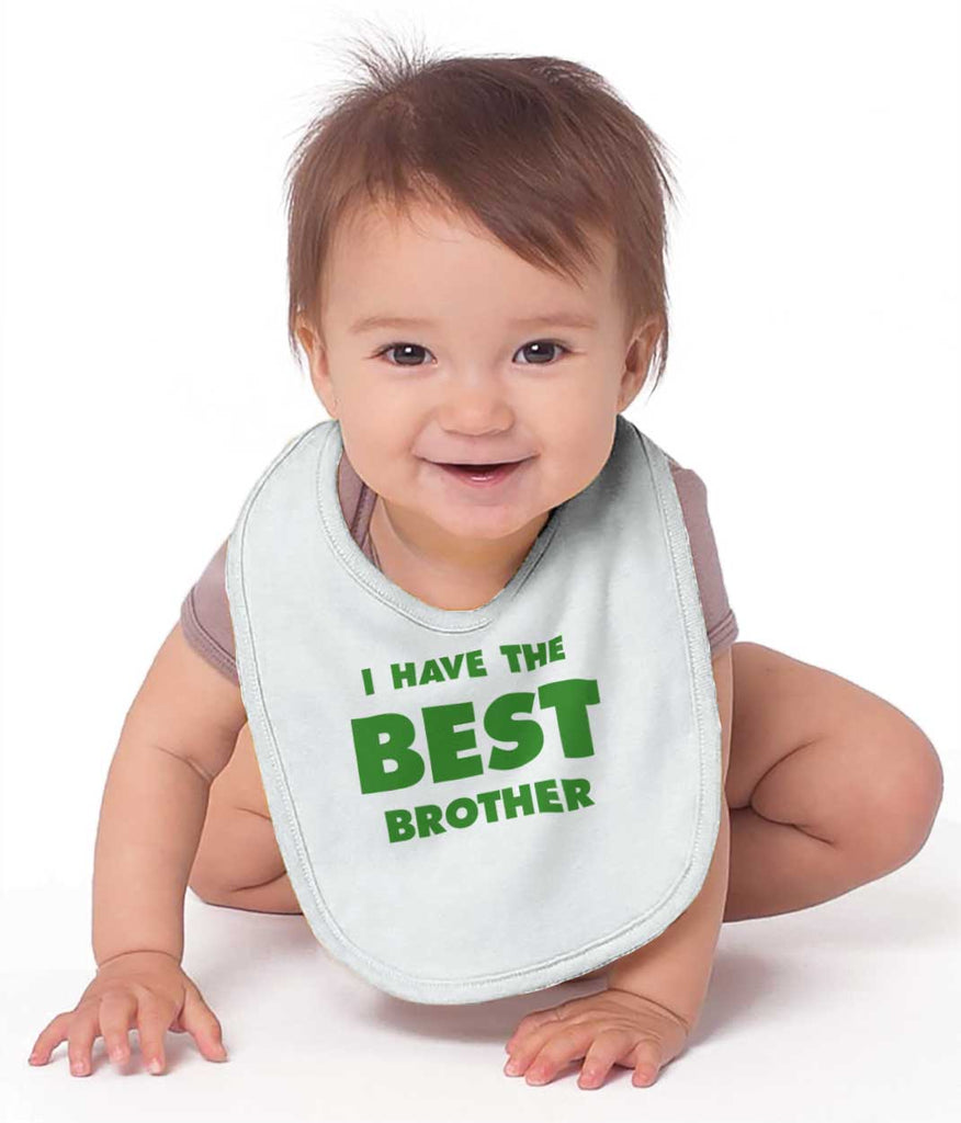 I Have The Best Brother Infant Baby Bib-Direct To Garment Print-Brisco Baby