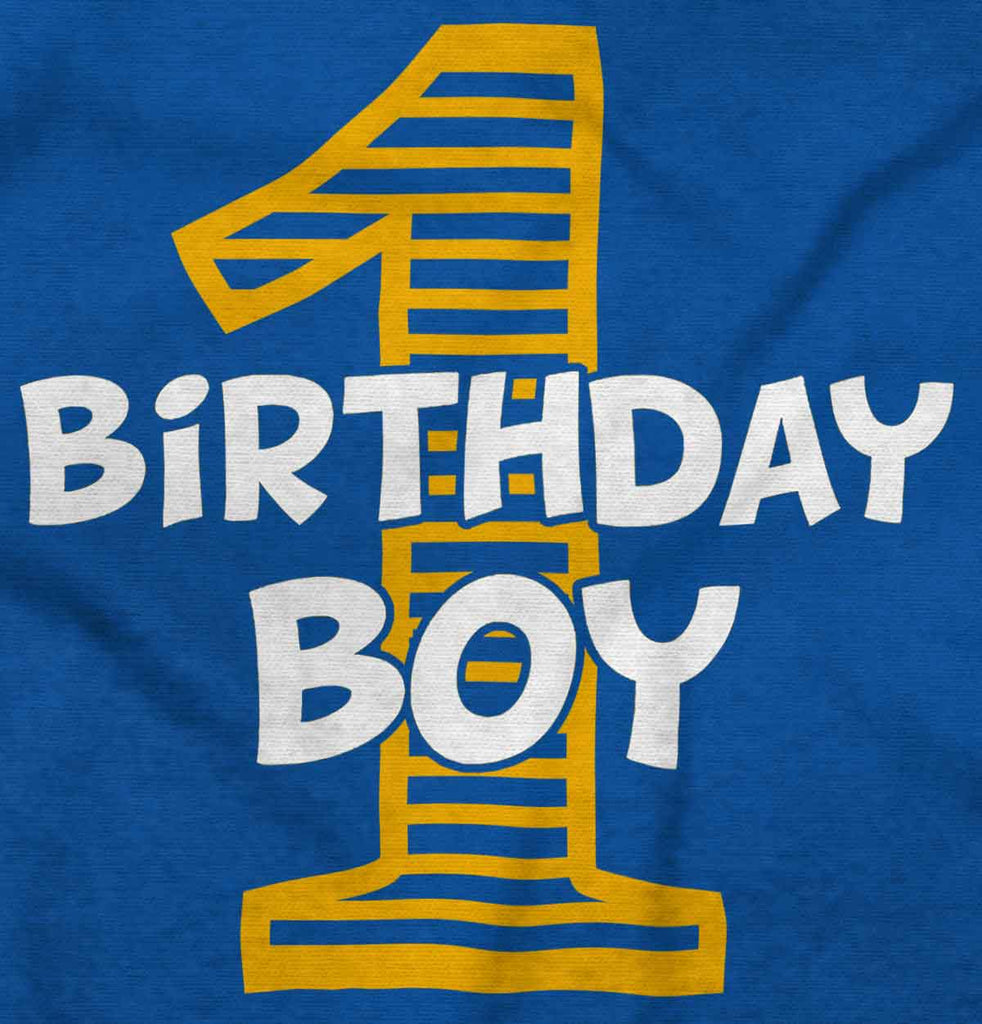 Birthday Boy Romper Bodysuit-Direct To Garment Print-Brisco Baby
