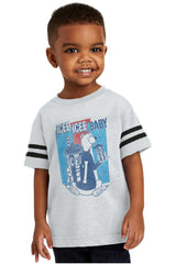 Polar Icee Baby Toddler Football Jersey Tee-Direct To Garment Print-Brisco Baby