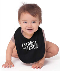 Stroll With Jesus Infant Baby Bib-Direct To Garment Print-Brisco Baby