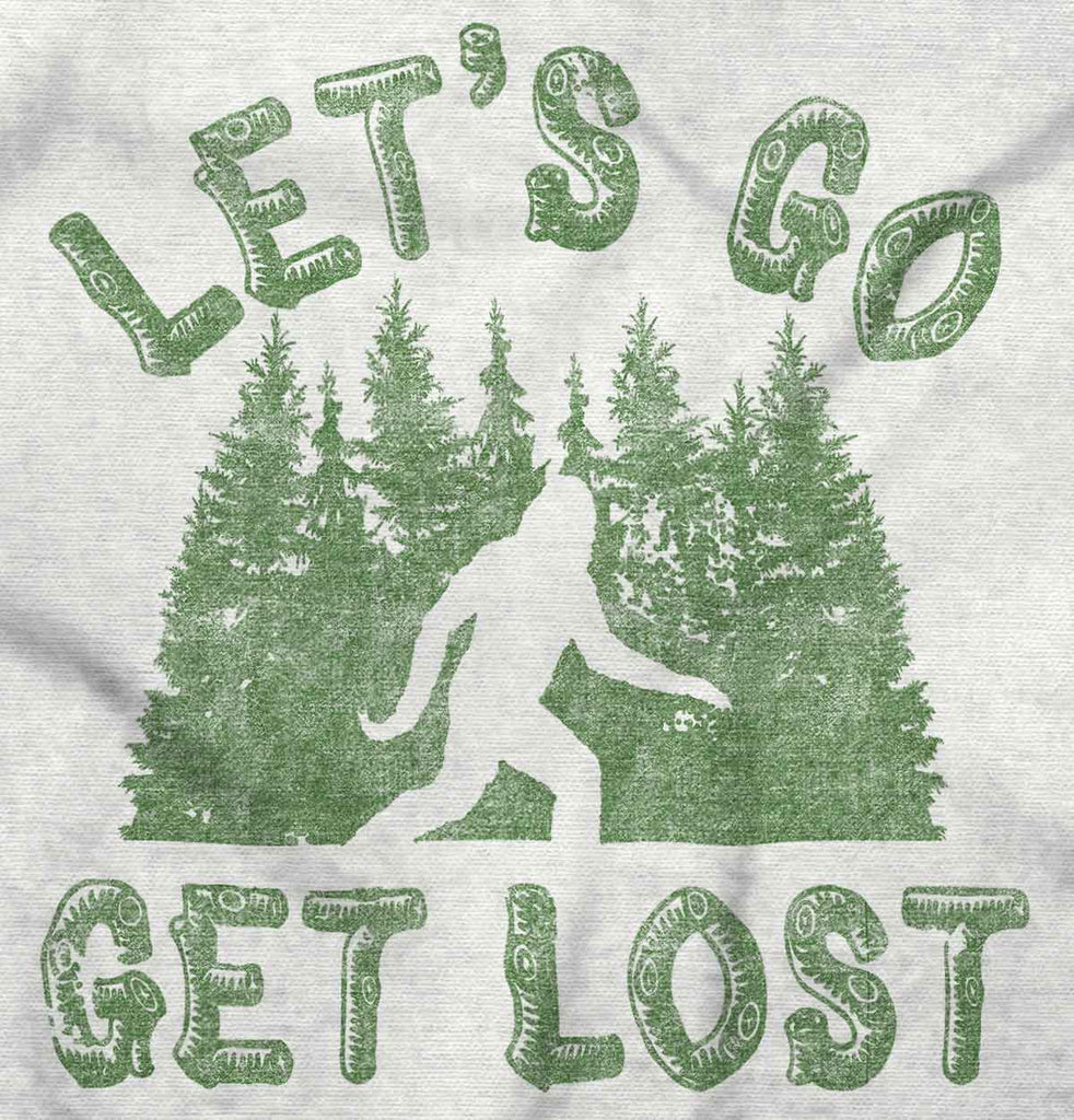 Get Lost Bigfoot Romper Bodysuit-Direct To Garment Print-Brisco Baby
