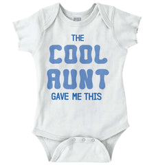 Cool Aunt Gave Me This Romper Bodysuit-Direct To Garment Print-Brisco Baby