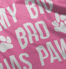 Big Bro Has Paws Baby Polka Dot Skirt Dress-Direct To Garment Print-Brisco Baby