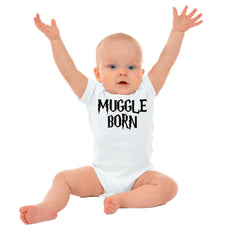 Muggle Born Romper Bodysuit-Direct To Garment Print-Brisco Baby