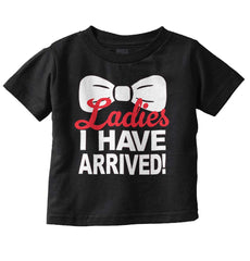 Ladies Bow Tie Infant Toddler T Shirt-Direct To Garment Print-Brisco Baby