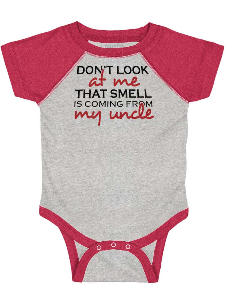 That Smell Raglan Romper Bodysuit-Direct To Garment Print-Brisco Baby