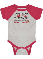 That Smell Raglan Romper Bodysuit-Direct To Garment Print-Brisco Baby