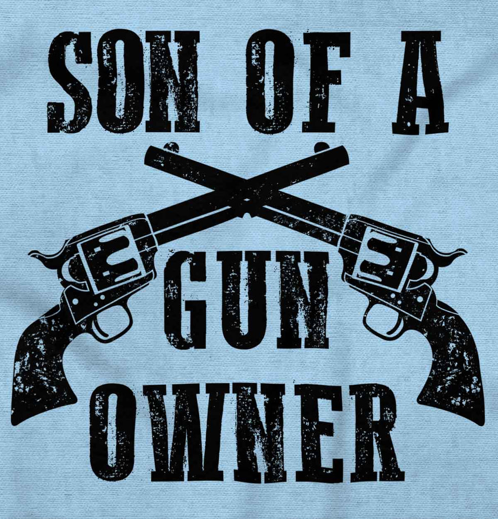 Son Gun Owner Romper Bodysuit-Direct To Garment Print-Brisco Baby