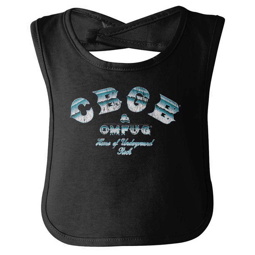 Logo of CBGB Infant Baby Bib-Direct To Garment Print-Brisco Baby