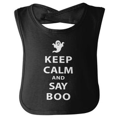 Say Boo Infant Baby Bib-Direct To Garment Print-Brisco Baby