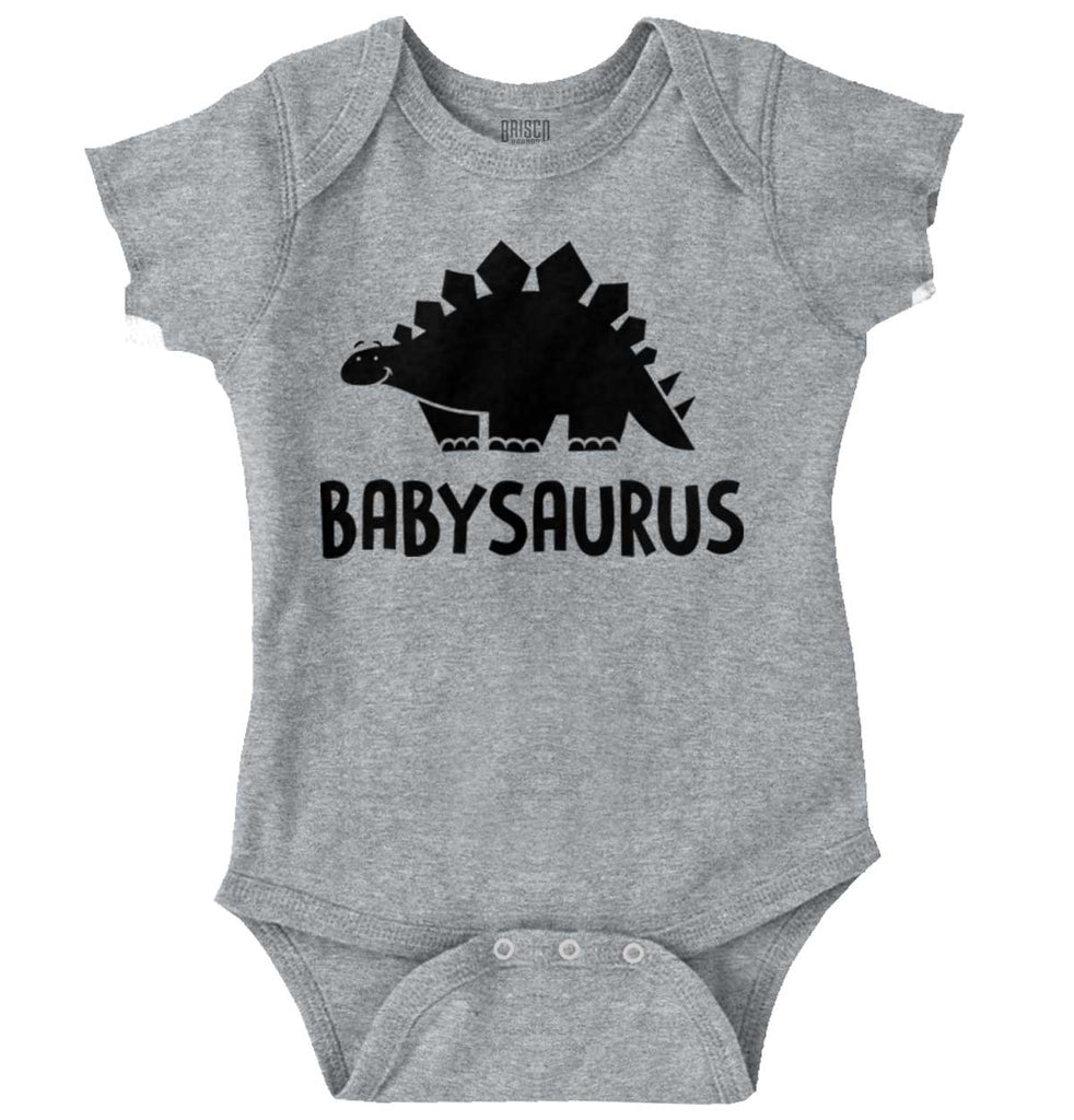 Babysaurus Romper Bodysuit-Direct To Garment Print-Brisco Baby