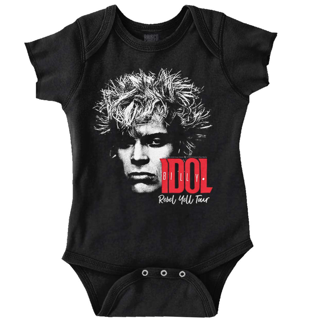 Rebel Yell Tour Romper Bodysuit-Direct To Garment Print-Brisco Baby