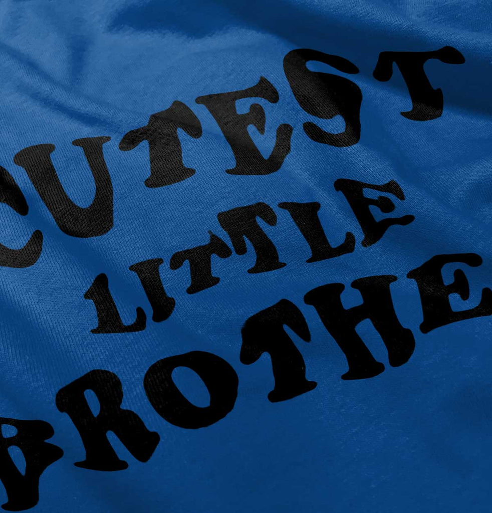 Cutest Little Brother Romper Bodysuit-Direct To Garment Print-Brisco Baby