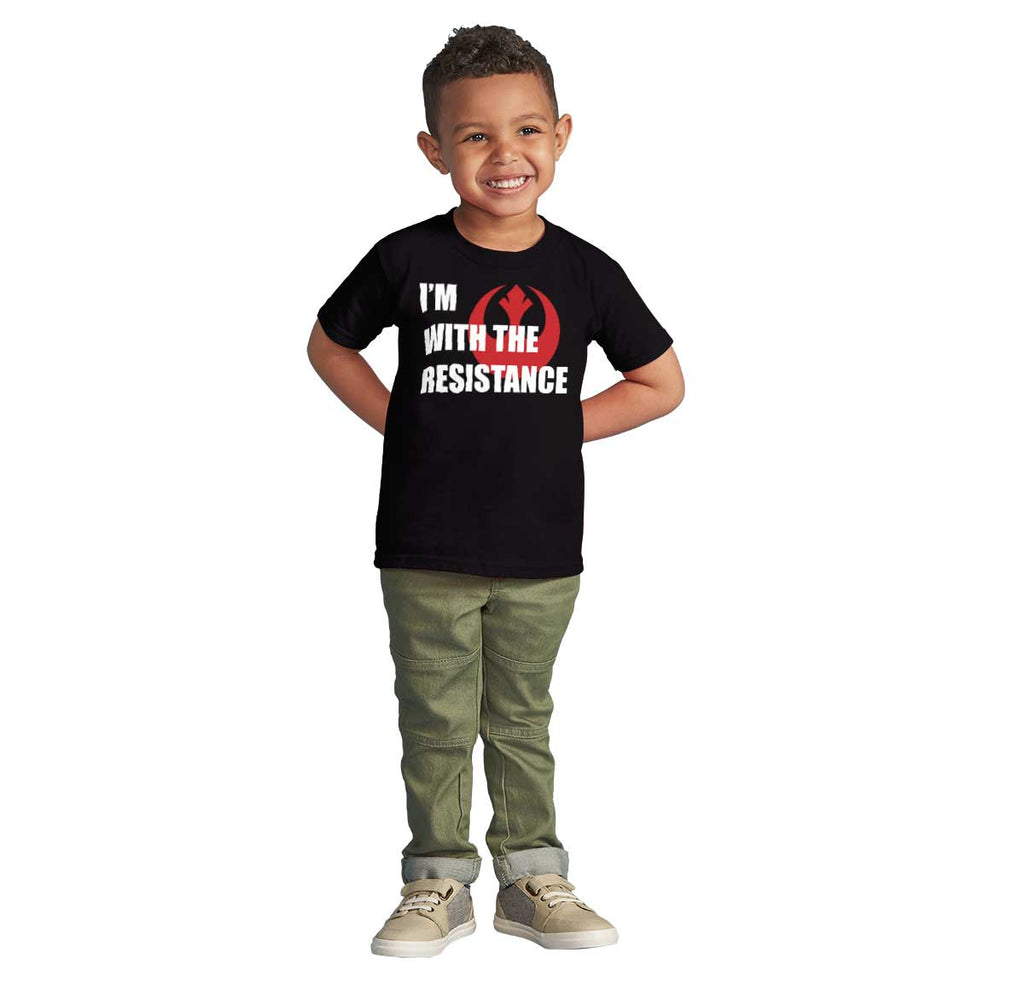 With The Resistance Infant Toddler T Shirt-Direct To Garment Print-Brisco Baby