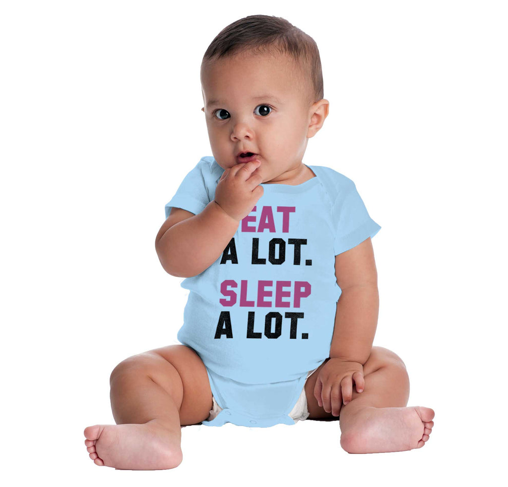 Sleep A Lot Romper Bodysuit-Direct To Garment Print-Brisco Baby