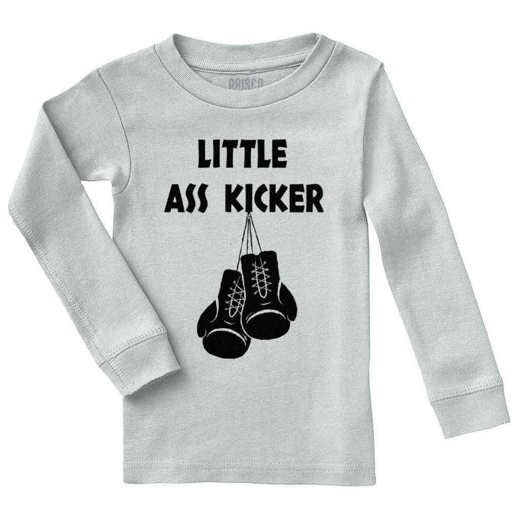 Little Ass Kicker Solid Baby Pajama Top-Direct To Garment Print-Brisco Baby