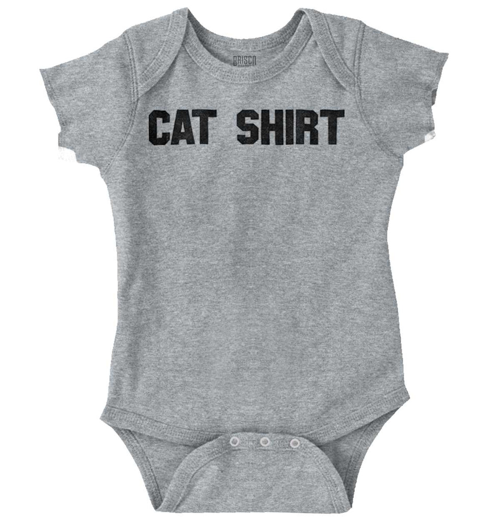 Cat Shirt Romper Bodysuit-Direct To Garment Print-Brisco Baby