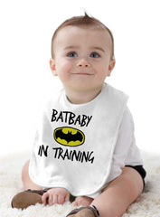 Batbaby Infant Baby Bib-Direct To Garment Print-Brisco Baby