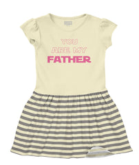 You Are My Father Baby Striped Skirt Dress-Direct To Garment Print-Brisco Baby