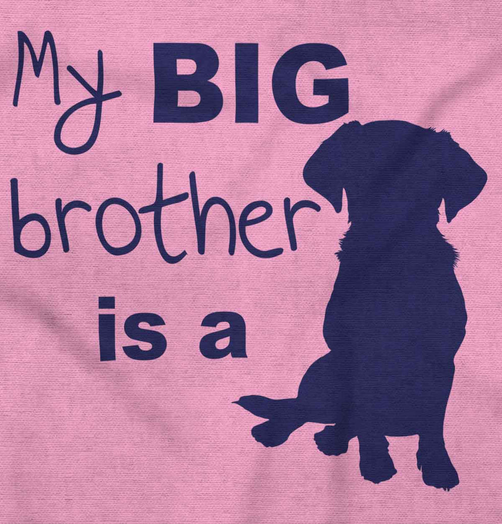 Brother is a Dog Infant Toddler T Shirt-Direct To Garment Print-Brisco Baby