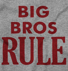 Big Bros Rule Infant Toddler T Shirt-Direct To Garment Print-Brisco Baby