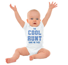 Cool Aunt Gave Me This Romper Bodysuit-Direct To Garment Print-Brisco Baby
