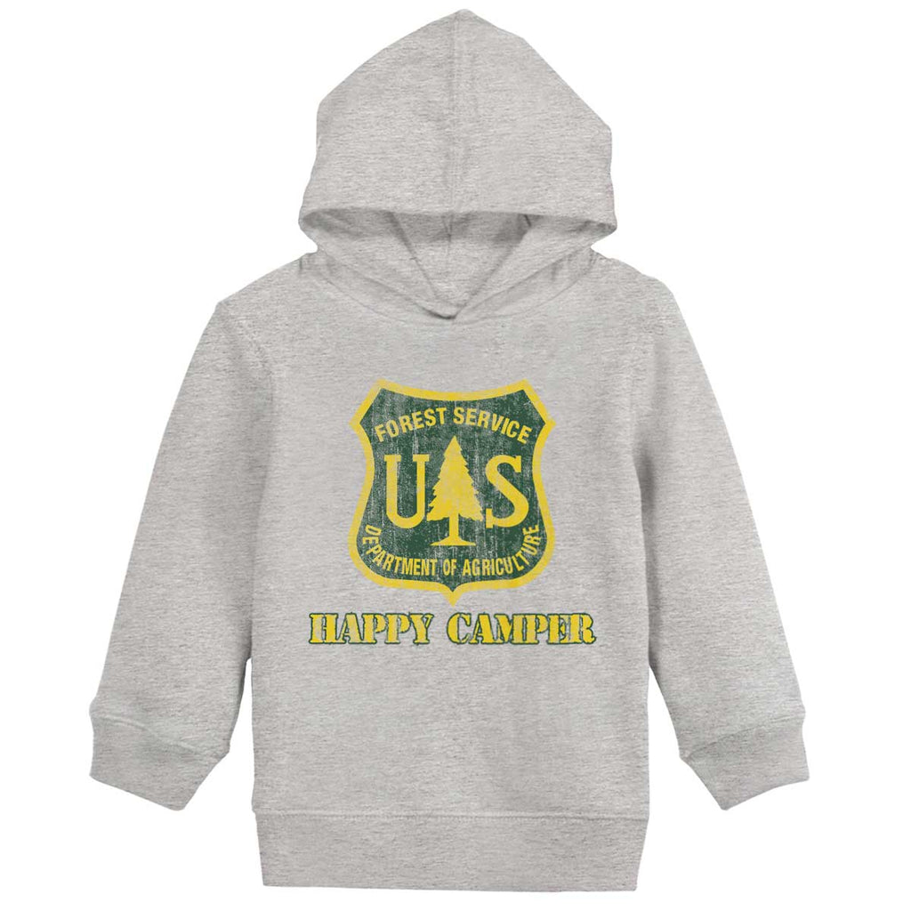 Happy Camper Toddler Pullover Hoodie-Direct To Garment Print-Brisco Baby