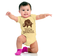 Elephant Peanut Romper Bodysuit-Direct To Garment Print-Brisco Baby