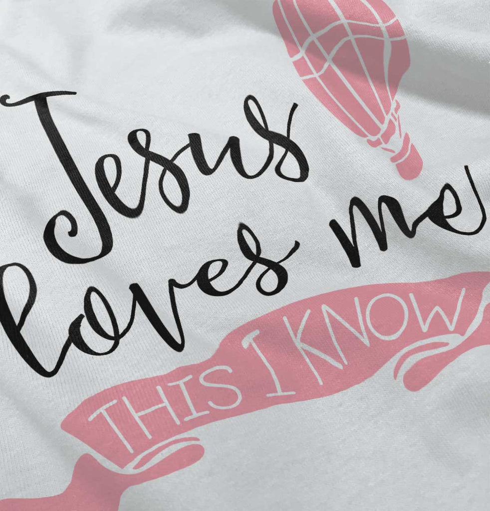 Jesus Christ Loves Me Romper Bodysuit-Direct To Garment Print-Brisco Baby