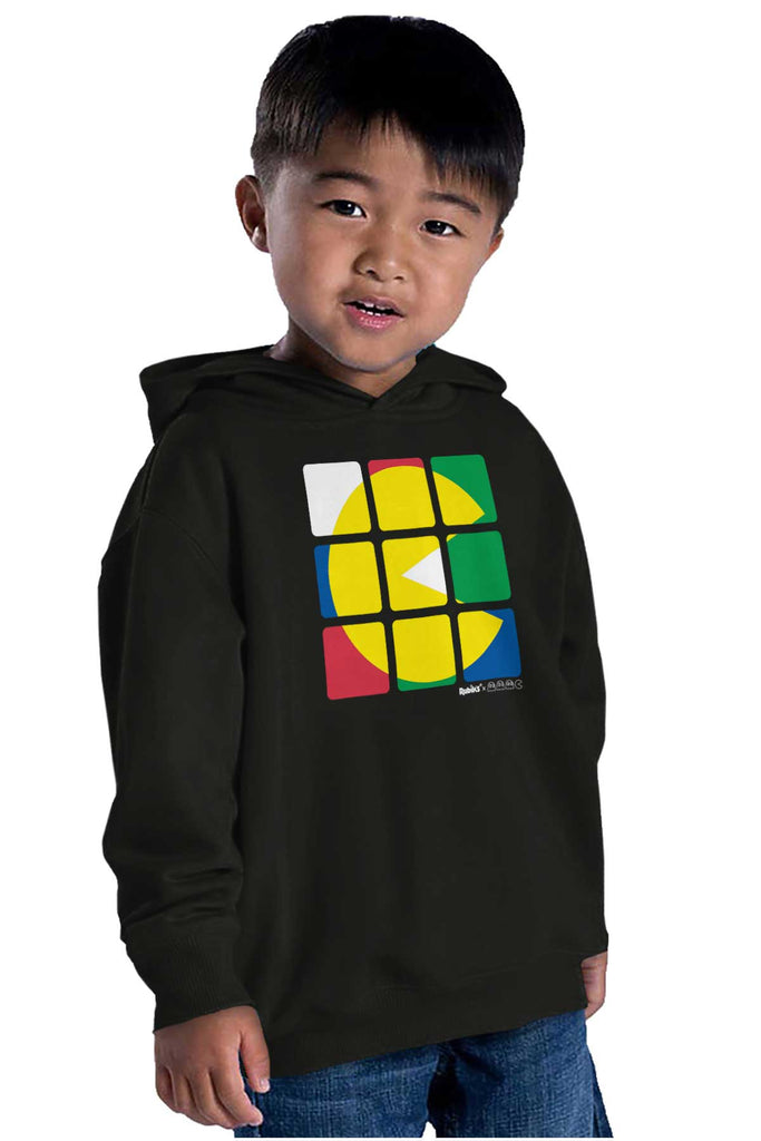 Artsy Pac-Man Toddler Pullover Hoodie-Direct To Garment Print-Brisco Baby