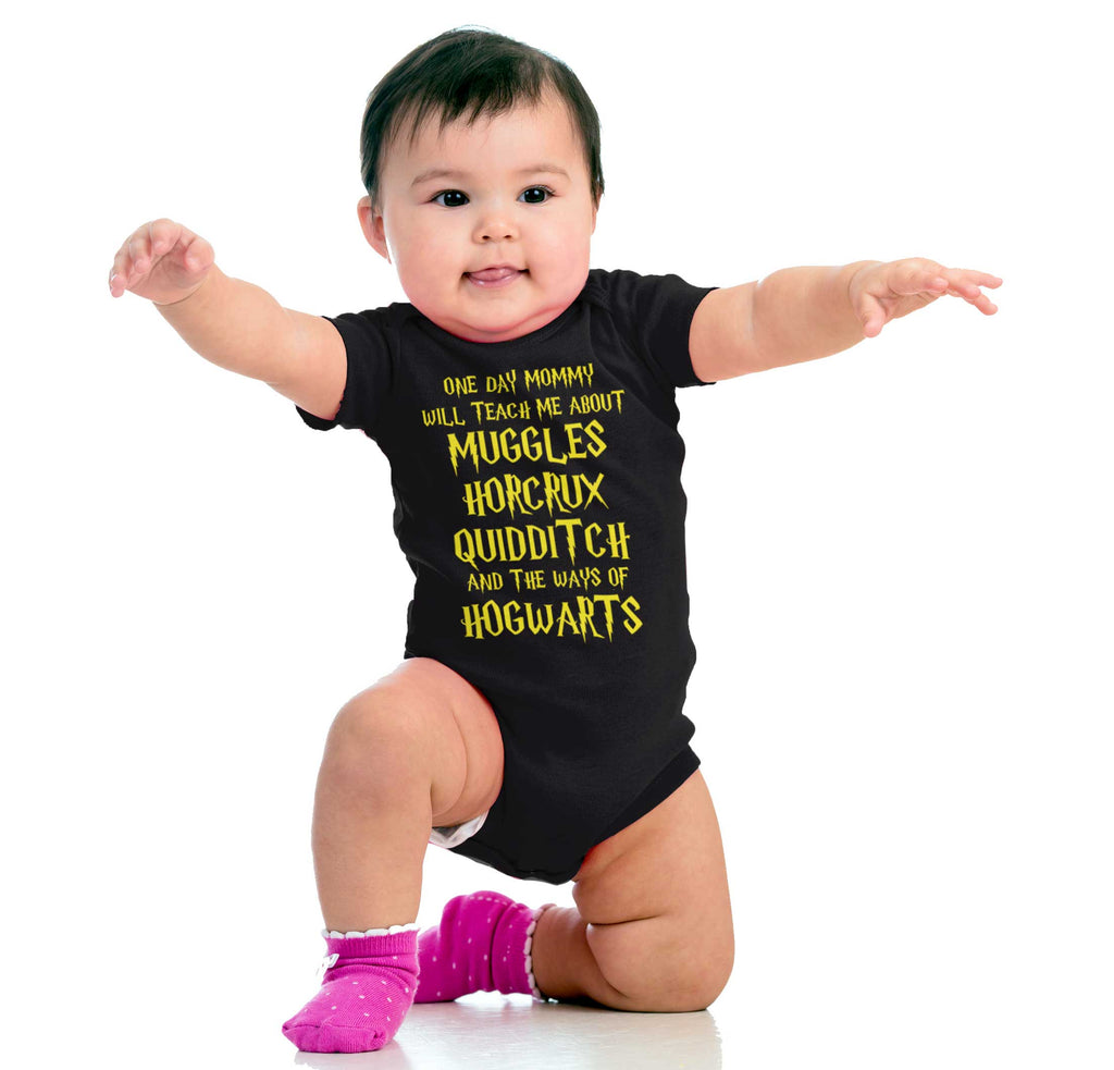 Muggles Horcrux Quidditch Romper Bodysuit-Direct To Garment Print-Brisco Baby