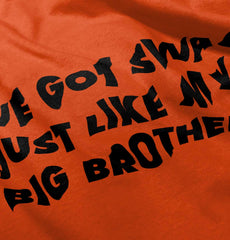 Got Swag Like Big Brother Romper Bodysuit-Direct To Garment Print-Brisco Baby
