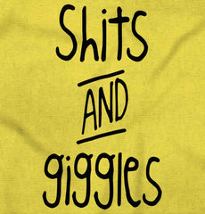 Shits and Giggles Romper Bodysuit-Direct To Garment Print-Brisco Baby