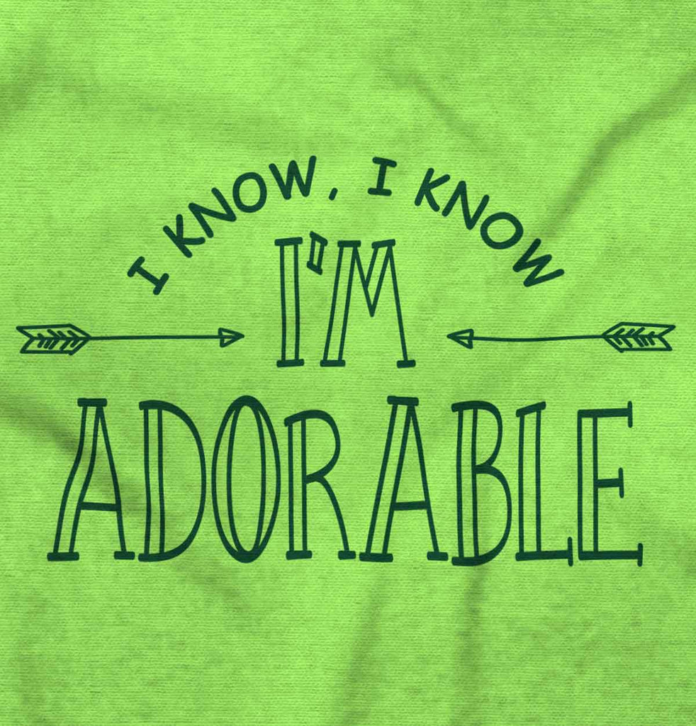 I'm Adorable Romper Bodysuit-Direct To Garment Print-Brisco Baby