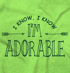 I'm Adorable Romper Bodysuit-Direct To Garment Print-Brisco Baby