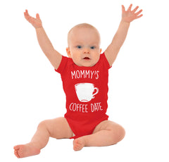 Mommy's Coffee Date Romper Bodysuit-Direct To Garment Print-Brisco Baby