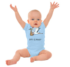 Stork Romper-Direct To Garment Print-Brisco Baby