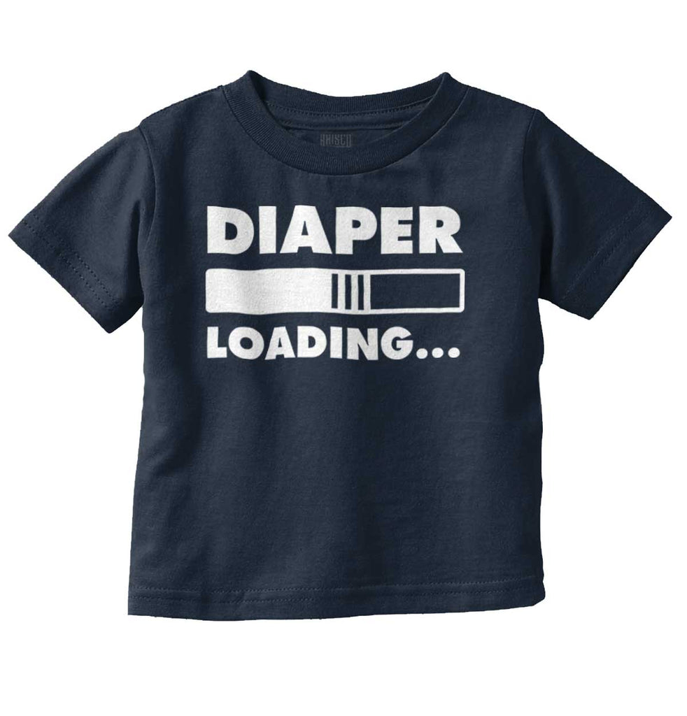 Loading Diaper Infant Toddler T Shirt-Direct To Garment Print-Brisco Baby